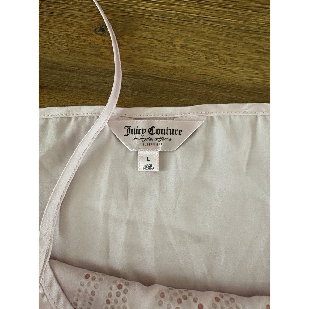 Juicy Couture Light pink Satchel Handbag Tote Bag Rose gold Trim & Zipper Lined - Picture 16 of 16